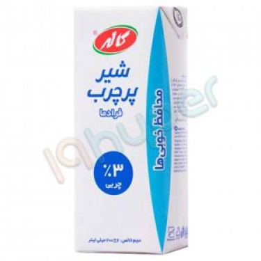 شیر پرچرب پاکتی ۱ لیتری کاله