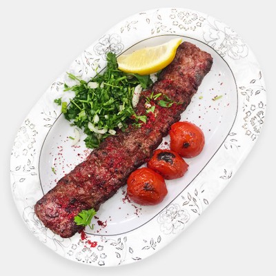 چلو کوبیده مخصوص یک سیخ